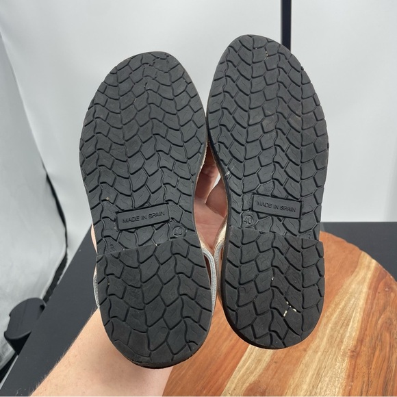 Sole Leather Slingback Flat Menorcan Sandals Rose Gold Sz 40 8.5 - Picture 5 of 6